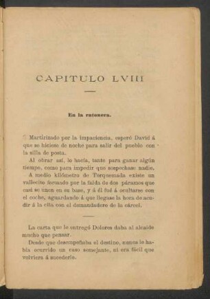 Capítulo LVIII - En la ratonera.
