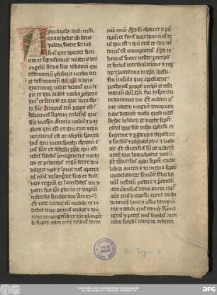 [Halle (Saale), Universitäts- und Landesbibliothek Sachsen-Anhalt, Qu. Fragm. 4]