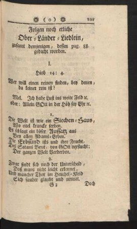 Folgen noch etliche Ober-Länder-Liedlein, ...