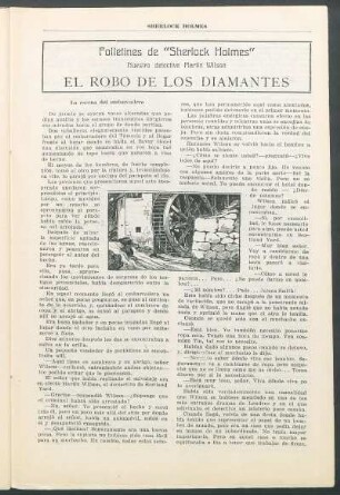 Folletines de "Sherlock Holmes" - Nuestro detective Martín Wilson - El robo de los diamantes