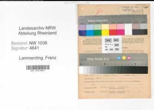 Entnazifizierung Franz Lammerding , geb. 18.06.1900 (Angestellter)