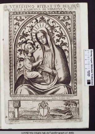 Il verissimo ritratto del imagine della Madonna di Mondovi a Vico.