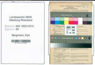 Entnazifizierung Karl Bergmann , geb. 07.06.1907 (Bergmann)