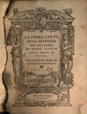 La ... Parte Dell' Historie Del Suo Tempo, 1