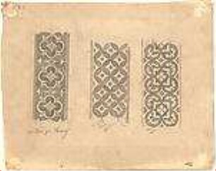 Neureuther, Gottfried von; Florenz (Italien); Ornamentstudien - Dom (Details)