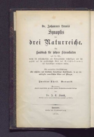 Theil 2, Bd. 3: Specielle Botanik, Kryptogamen