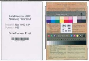 Entnazifizierung Ernst Scheifhacken , geb. 10.06.1914 (Polizist)
