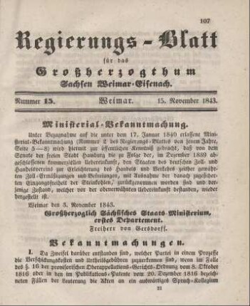 Nr. 15 : 15. November 1843