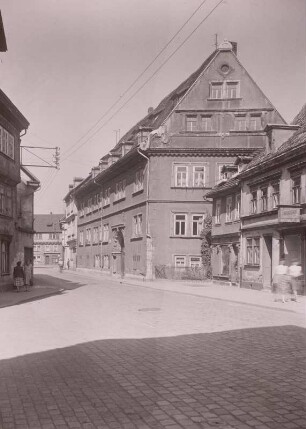 Bad Langensalza. Erfurter Straße : Bad Langensalza. Erfurter Straße. Blick zum Wohnhaus Erfurter Straße 2