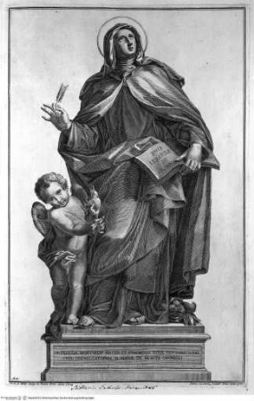 Le statue de' dodici apostoli esistenti nella Basilica Lateranense scolpite da celebri autori, San Pietro in Vaticano, die heilige Theresa