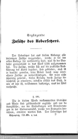 Ergänzende Zusätze des Uebersetzers