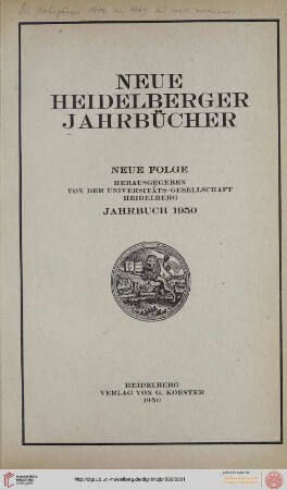N.F.: Neue Heidelberger Jahrbücher