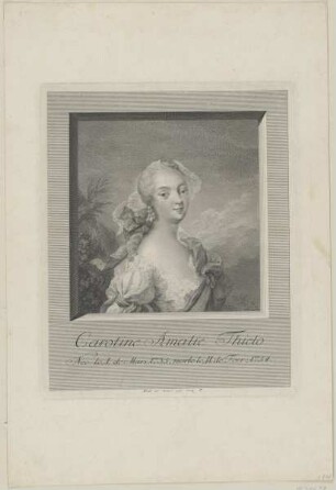 Bildnis der Caroline Amalie Thielo