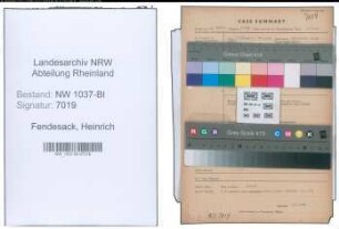 Entnazifizierung Heinrich Fendesack , geb. 09.07.1910 (Ingenieur)