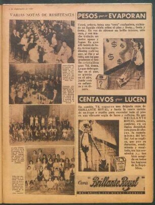 Varias notas de resistencia [Fotografías]