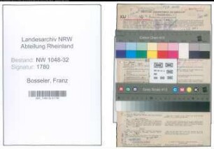 Entnazifizierung Franz Bosseler , geb. 29.06.1897 (Angestellter)
