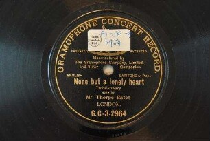None but a lonely heart / Tschaikowsky