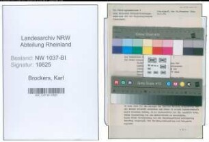 Entnazifizierung Karl Brockers , geb. 09.05.1908 (Landwirt)