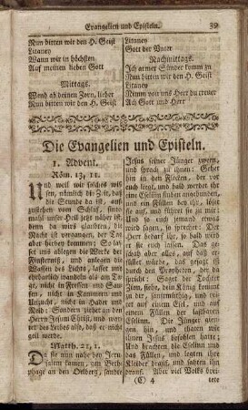 Die Evangelien und Episteln.