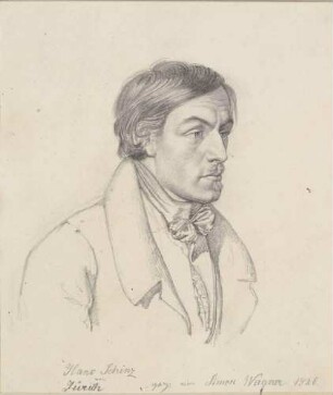 Bildnis Schinz, Johann Caspar (1797-1832), Maler