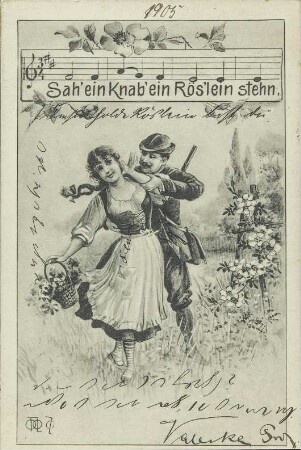 Sah ein Knab' ein Röslein steh'n
