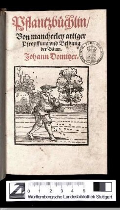 Pflantzbüchlin : von mancherley artiger Pfropffung und Beltzung der Bäum