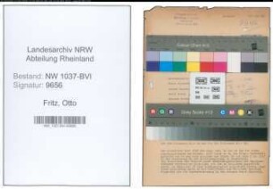 Entnazifizierung Otto Fritz , geb. 14.03.1901 (Lebensmittelhaendler)