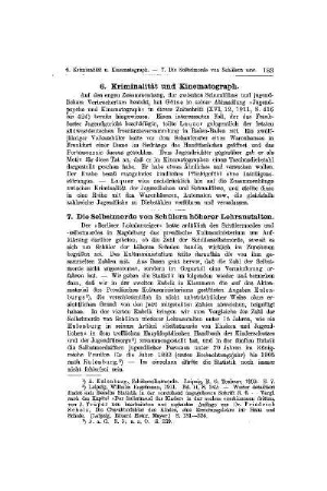 Kriminalität und Kinematograph : [Mitteilungen]