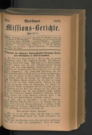 Mai. 1903.