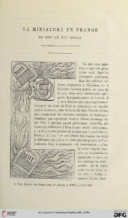 2. Pér. 30.1884: La miniature en France du XIIIe au XVIe siècle, 3