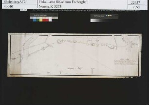 Isaak Erbstolln bei Rothenfurth (Großschirma), Pingenzug auf dem Junger Isaak Spatgang