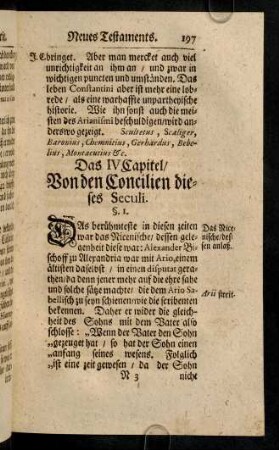 197-205, Das IV. Capitel