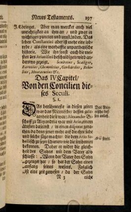 197-205, Das IV. Capitel