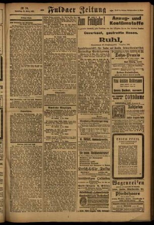 Dritte Ausgabe vom Samstag, den 12. März 1921.