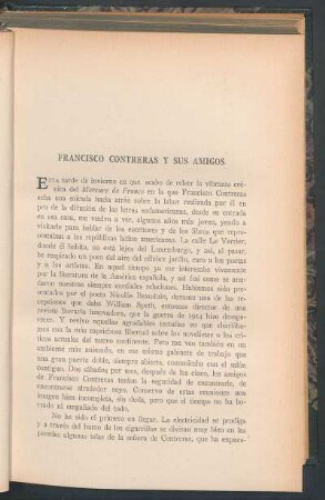 Francisco Contreras y sus amigos