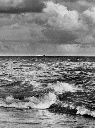 Die Brandung der Nordsee in der Nähe von Skagen, der nördlichsten Stadt Dänemarks
