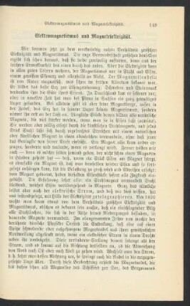 Elektromagnetismus und Magnetelektrizität.