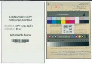 Entnazifizierung Maria Scherbarth , geb. 02.06.1911 (Lehrerin)