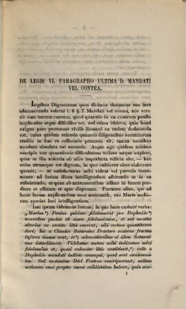 De legis VI. paragrapho ultima D. mandati vel contra