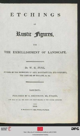 Etchings Of Rustic Figures For The Embellishment Of Landscape