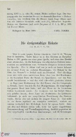 4: Die dreigestaltige Hekate, [1]