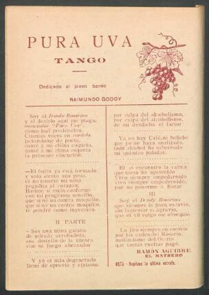 Pura uva : Tango