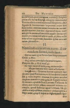 II. Nominabantur etiam naves ab earundem forma, inde sunt