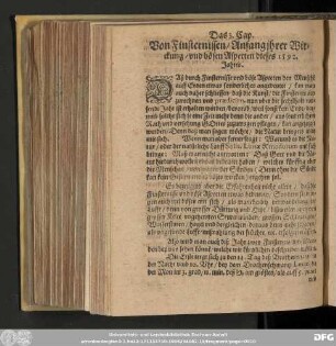 Das 3. Cap. Von Finsternissen/ Anfang ihrer Wirckung/ und bösen Aspecten dieses 1592. Jahres.
