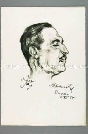 Bildnis des Dichters Hugo von Hofmannsthal (1)