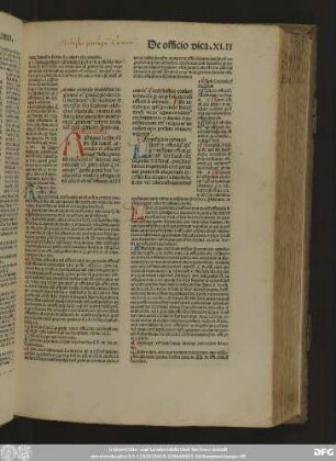 De officio vicarii.