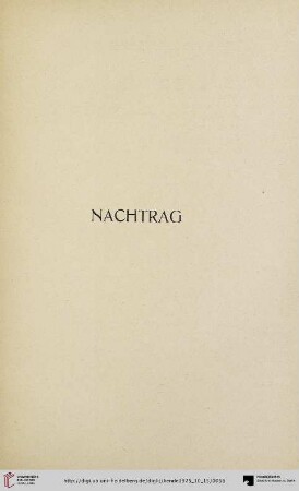 Nachtrag (Nr. 427-435)