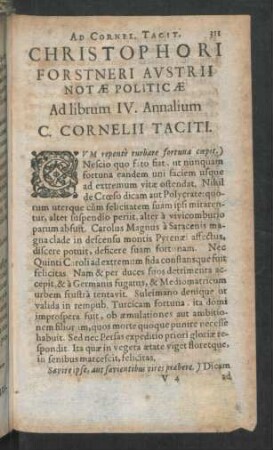 Ad librum IV. Annalium