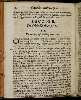 Sectio II. De Objecto fidei pactæ.