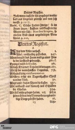 Drittes Register.
